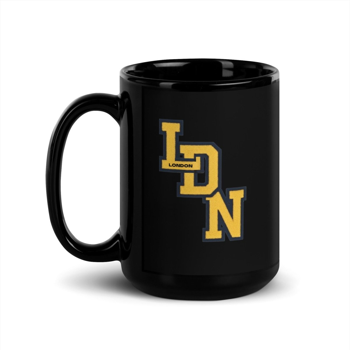London (LDN) Black Glossy Mug - Chinchilla Choons